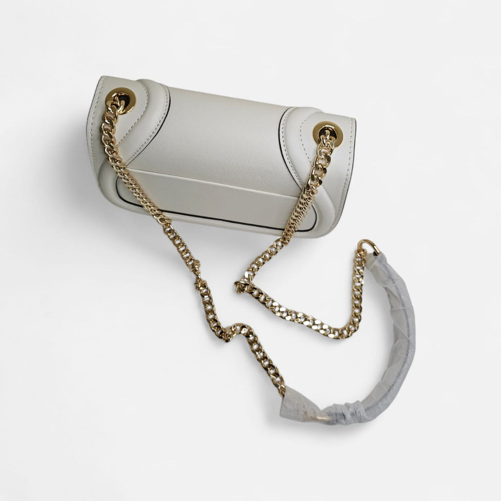 Mini Crossbody Bag with Gold Chain Strap