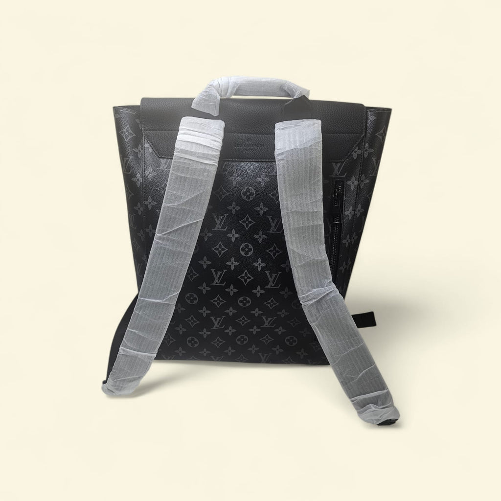 Luxury Men’s Monogram Leather Backpack – Premium Travel & Everyday Bag