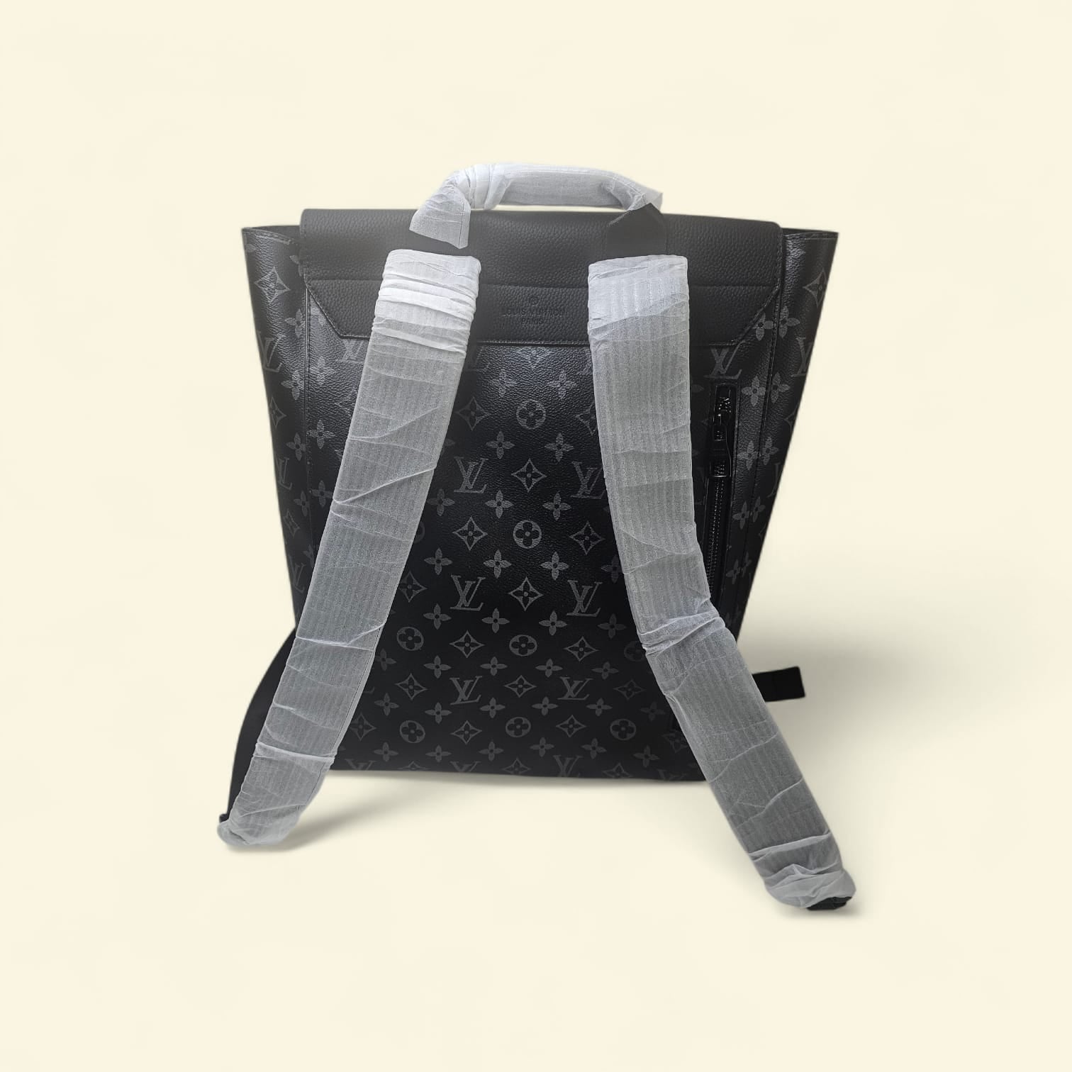 Luxury Men’s Monogram Leather Backpack – Premium Travel & Everyday Bag