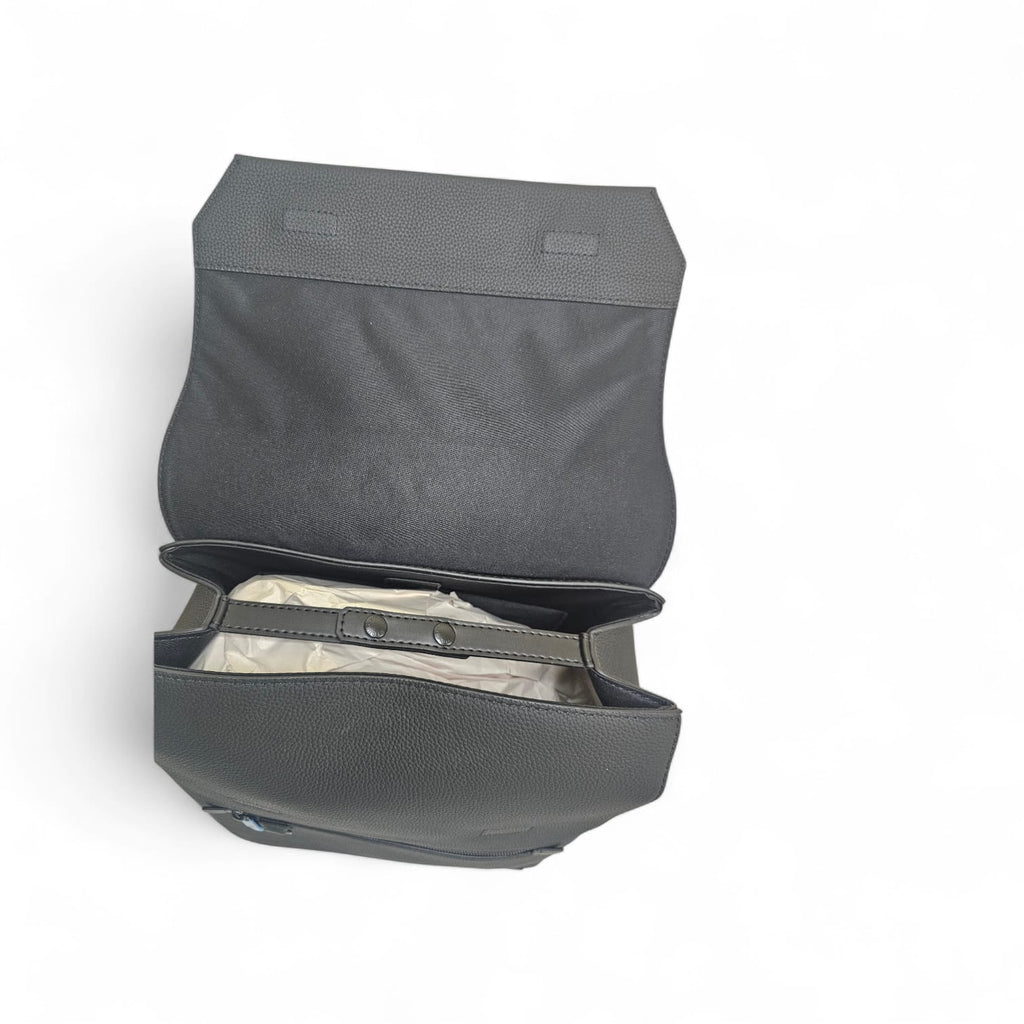 Premium Pure Leather Backpack for Men – Stylish Black Travel & Work Bag with Front Zipper Pocket