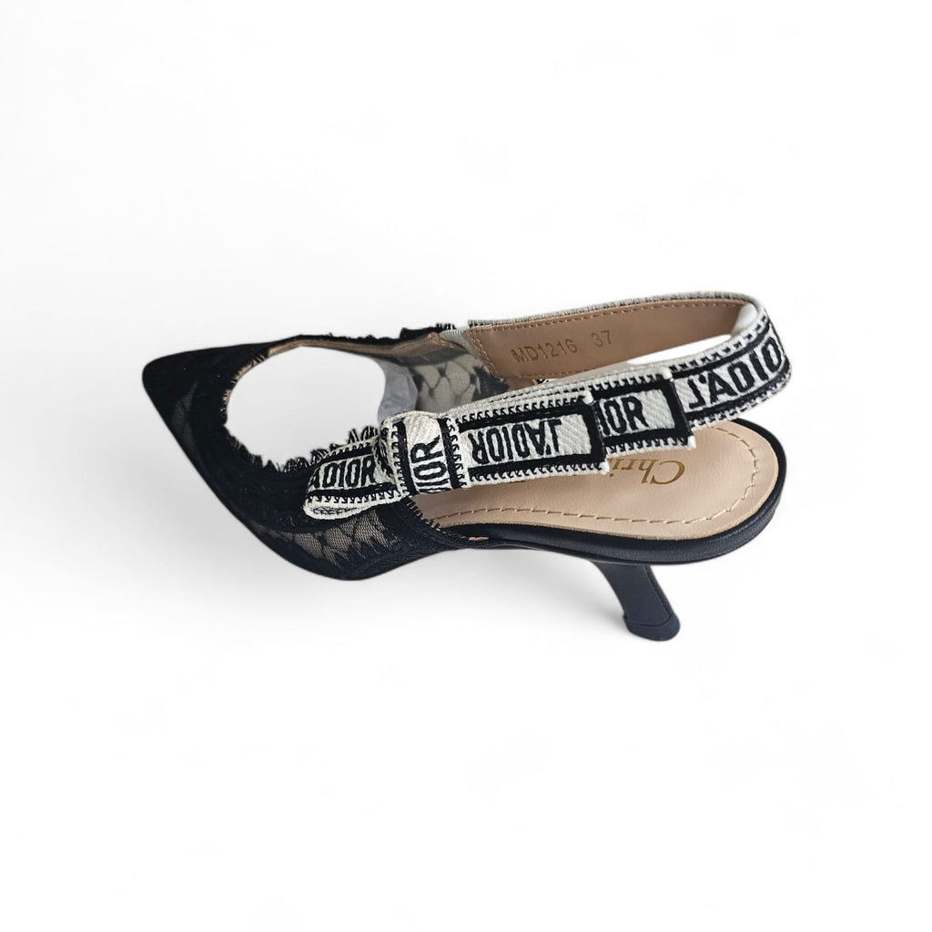 Black Lace J’Adior Slingbacks – 37